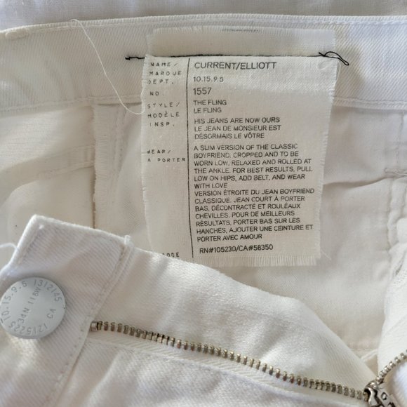 Current/Elliot the Fling Jeans In Sugar Destroy Size 27 - Picture 5 of 6